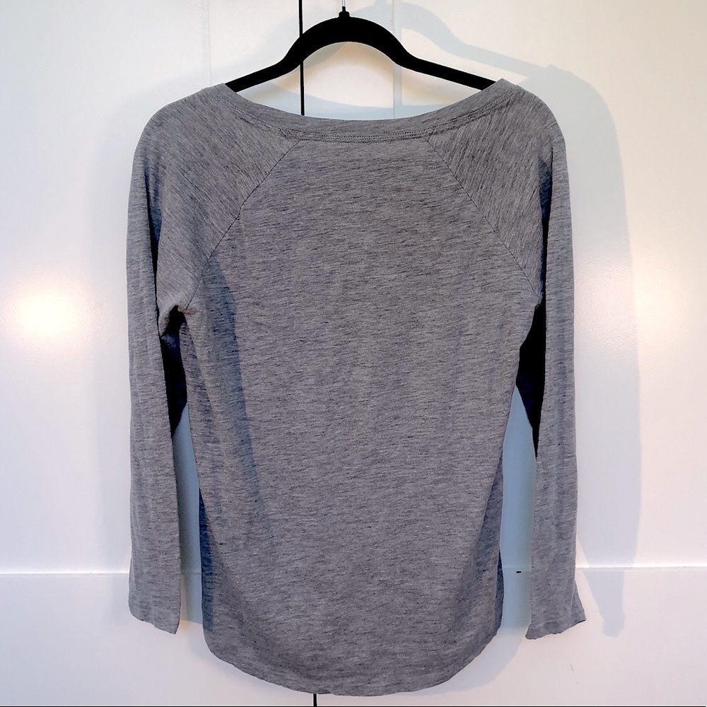 xhilaration gray long sleeve sleep shirt
